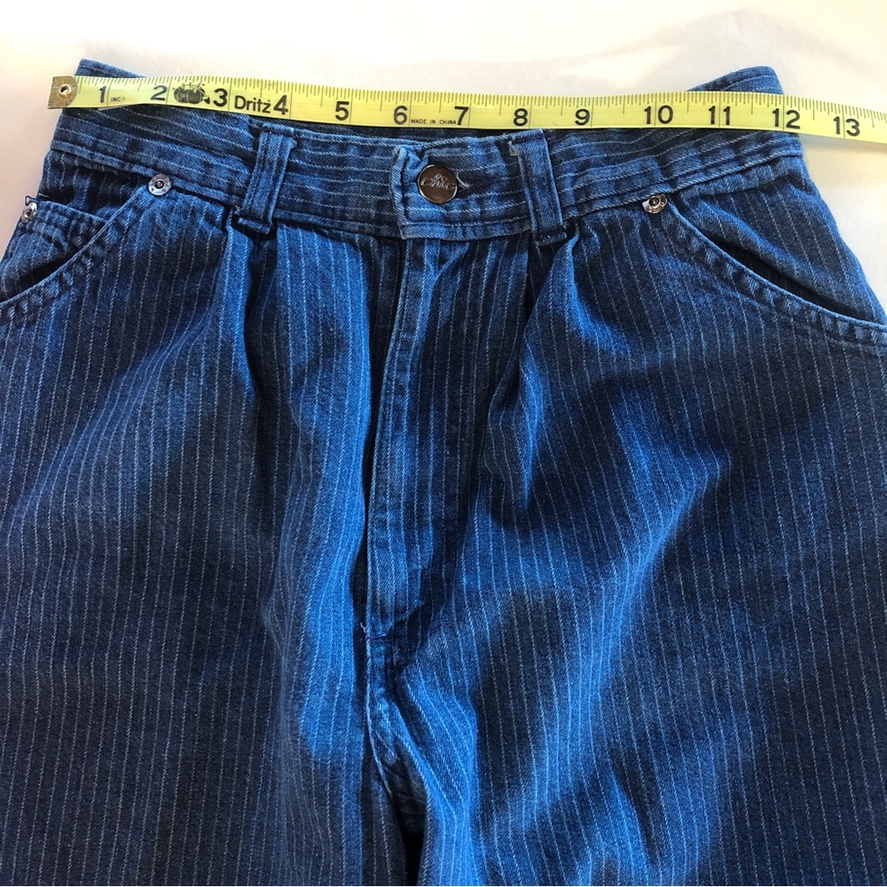 Vintage Chic by H.I.S. High Rise Pinstripe Jeans (appx 23”) - Picture 7 of 14